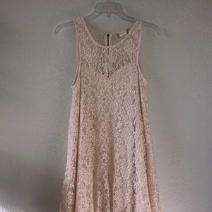 Cream lace dress